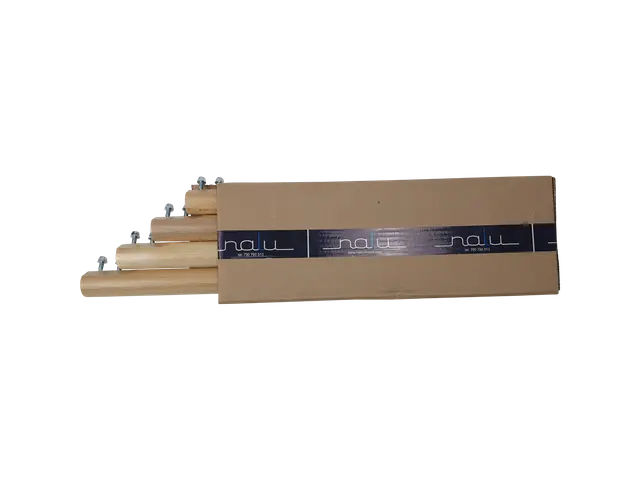 Wooden table legs 40 - 58 cm, 4 pcs - sycam