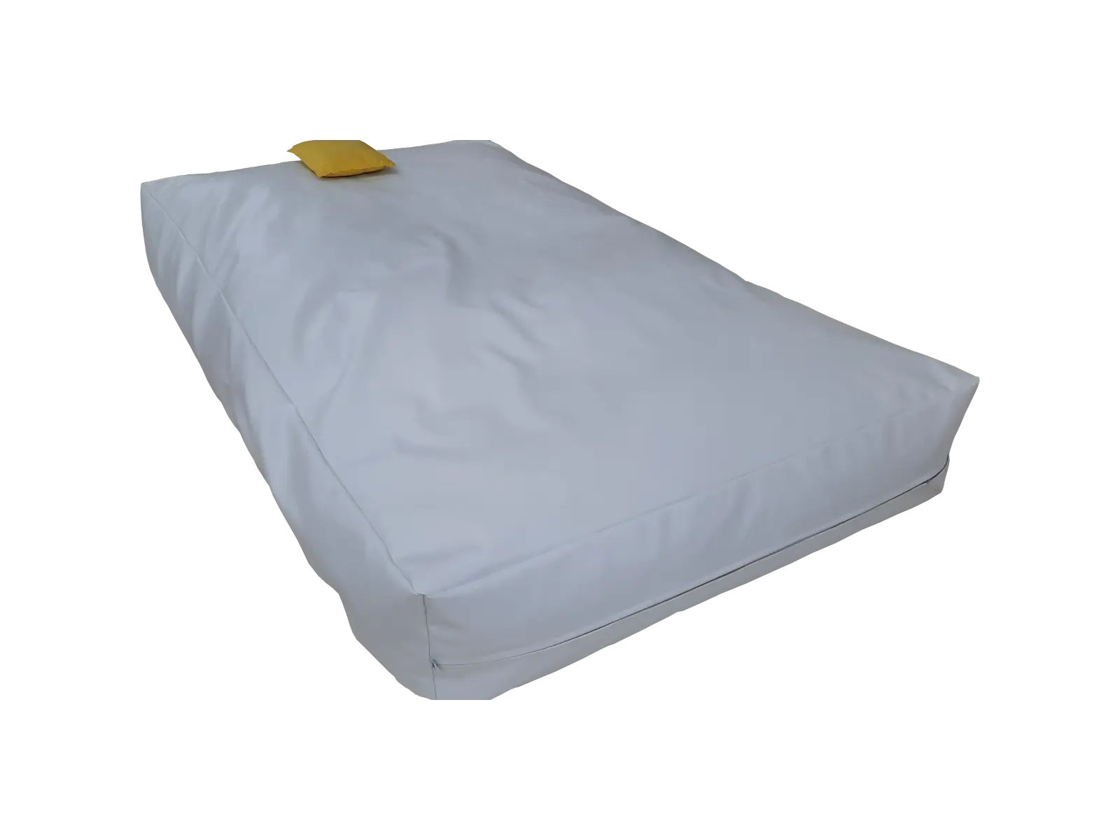 Biały materac rehabilitacyjny, sensoryczny z granulatem 200 x 120 x 20 cm