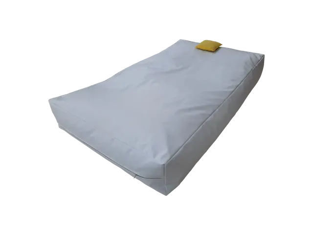 Biały materac rehabilitacyjny, sensoryczny z granulatem 200 x 120 x 20 cm