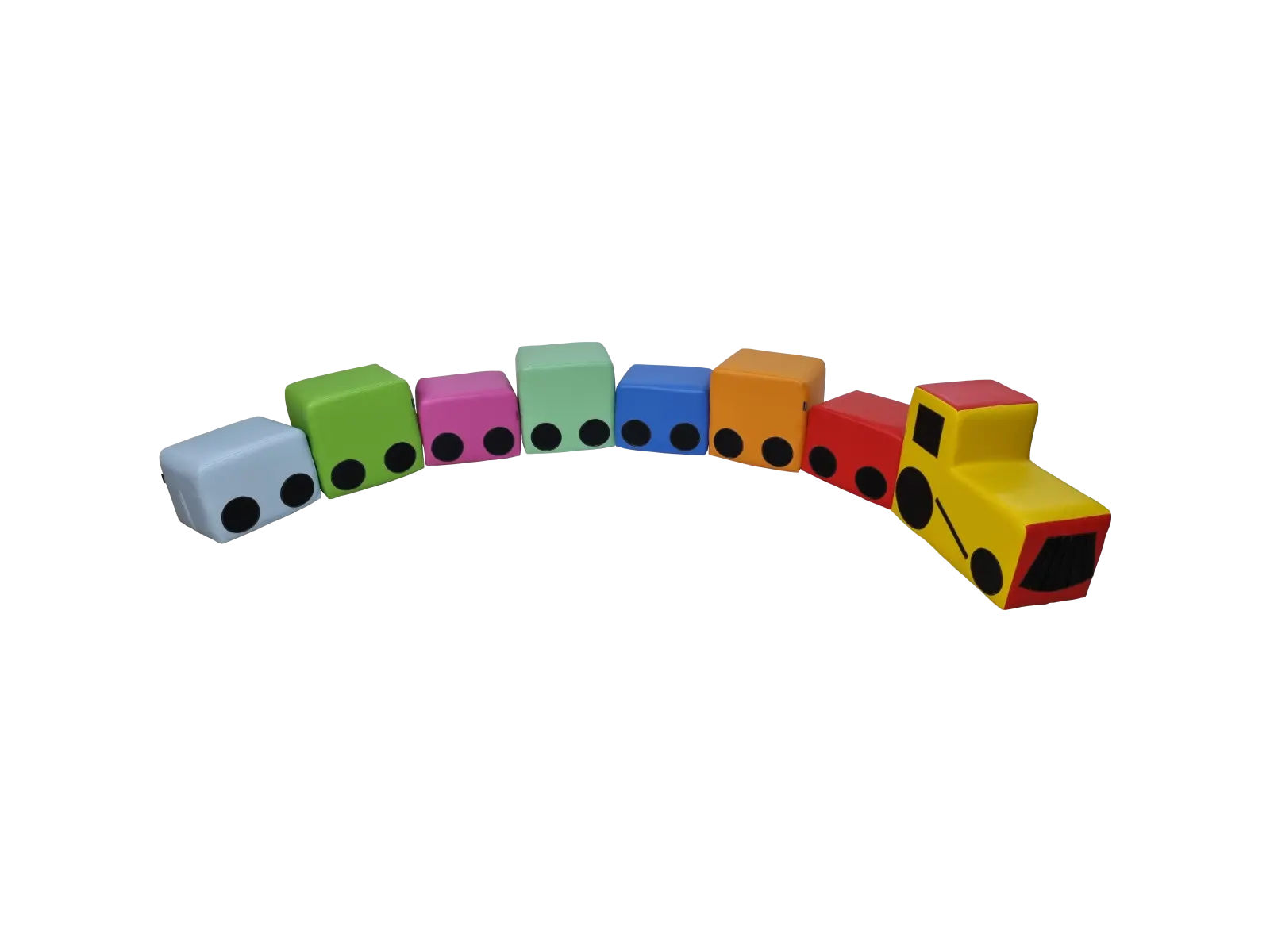Colorful Train Set - 8 Pieces