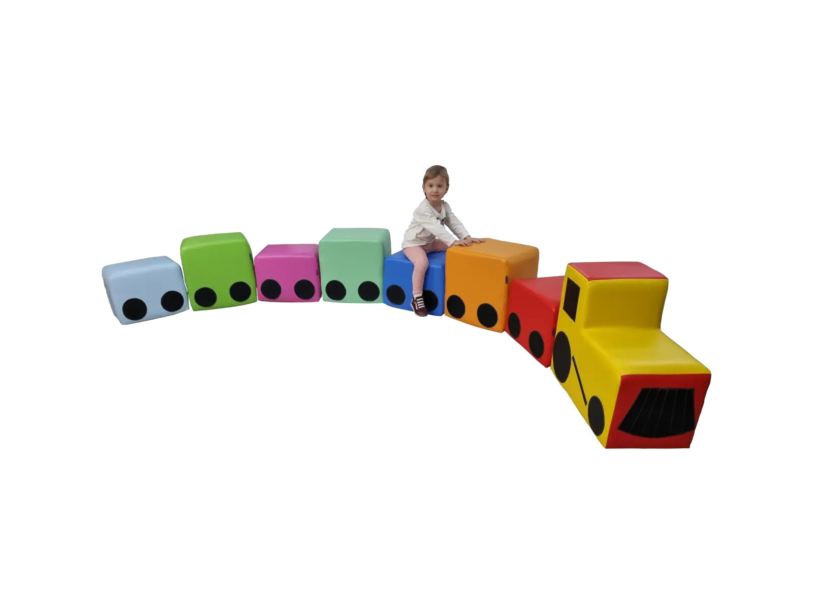 Colorful Train Set - 8 Pieces