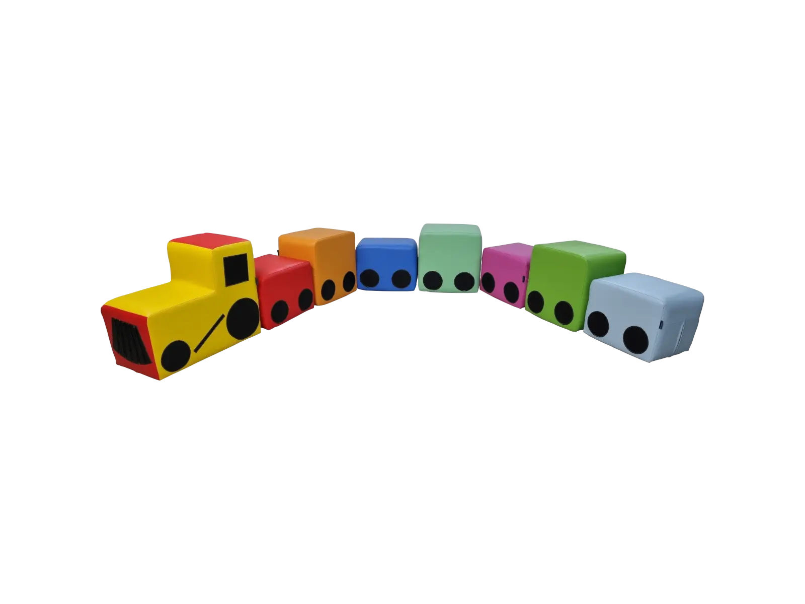 Colorful Train Set - 8 Pieces