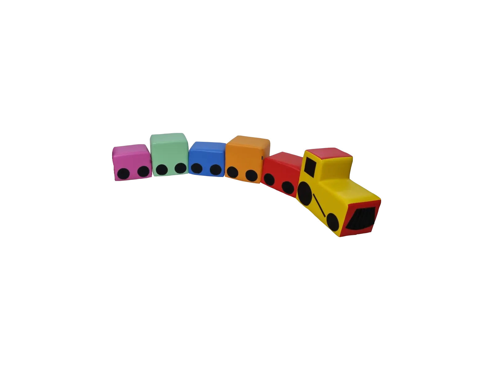 Colorful Train Set - 6 Pieces