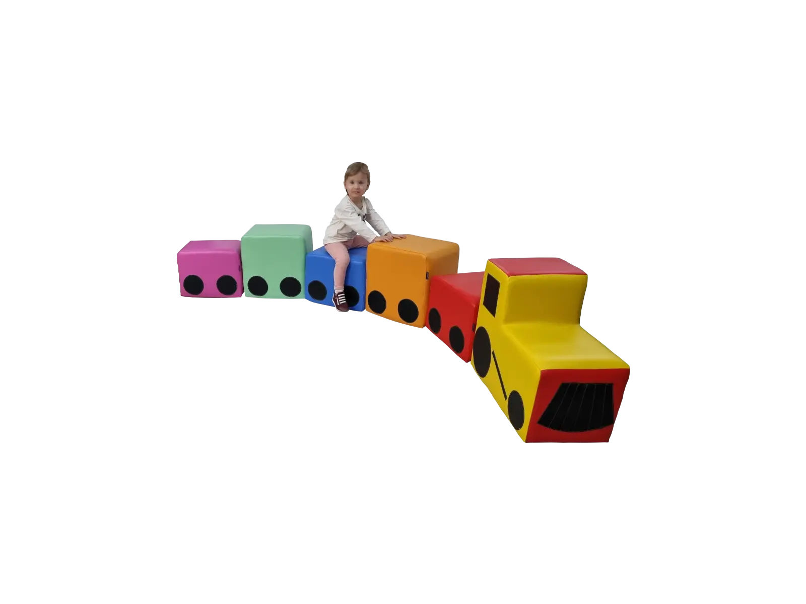 Colorful Train Set - 6 Pieces