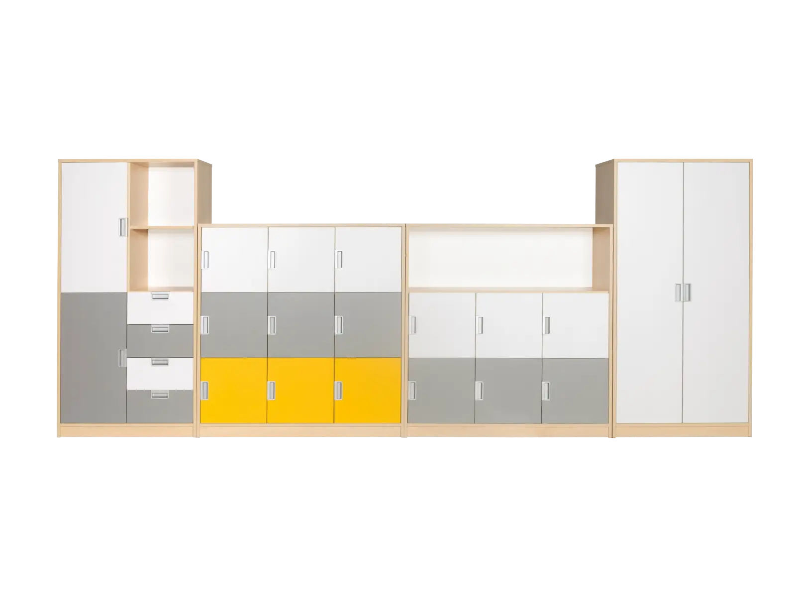 Zestaw regałów Kolorowe skrytki PLUS 3