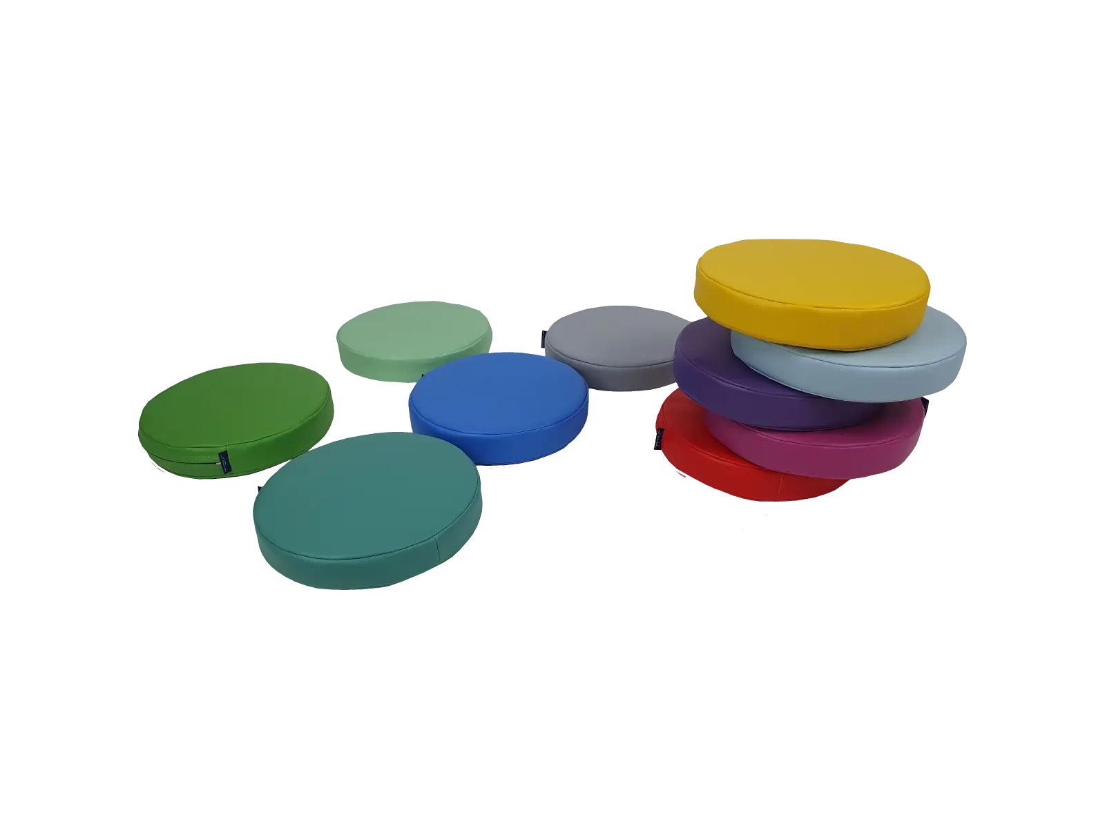 Set of Foam Seating Cushions - Round Cushions 30x5 cm - 25 pcs.