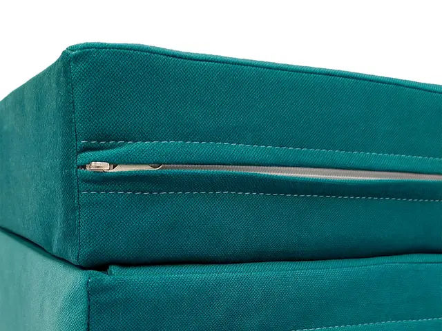 3-part folding mattress 180x60x10cm - velvet