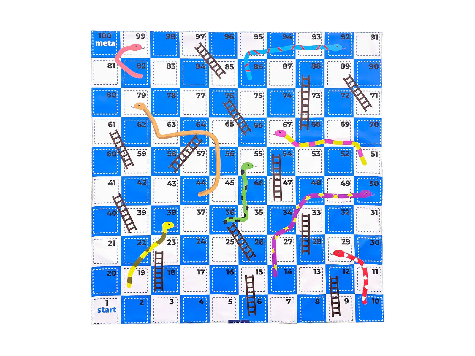 Game Print Mat - Snakes and Ladders