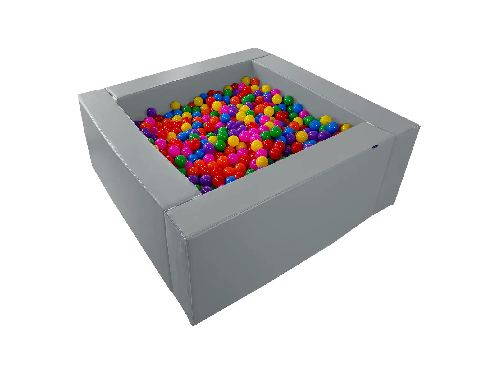 Square Ball Pit – 2x2 m, Height: 60 cm incl. Balls