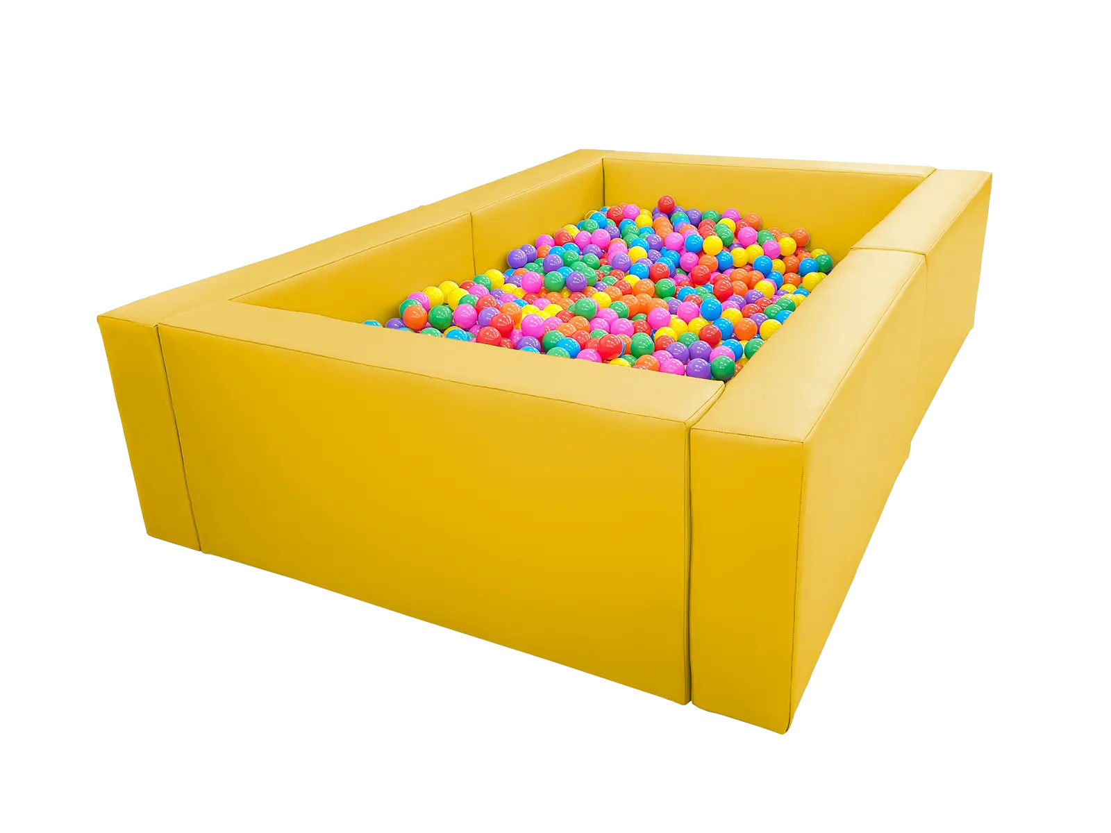 Wooden Frame Ball Pit  – 2 × 3 m, Height: 45 cm – Cordura incl. balls