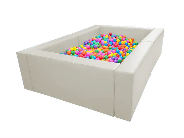 Wooden Frame Ball Pit  – 3 × 3 m, Height: 60 cm – Cordura