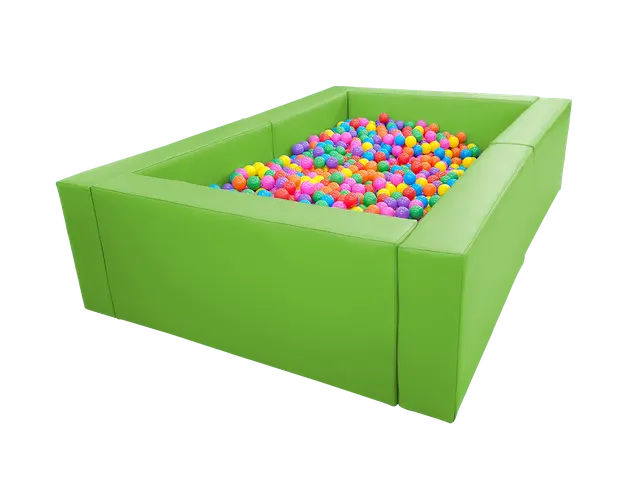 Wooden Frame Ball Pit  – 3 × 3 m, Height: 45 cm – Cordura