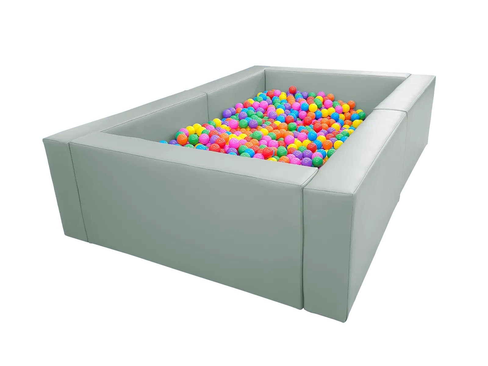 Wooden Frame Ball Pit  – 2 × 3 m, Height: 60 cm – Cordura, incl. balls