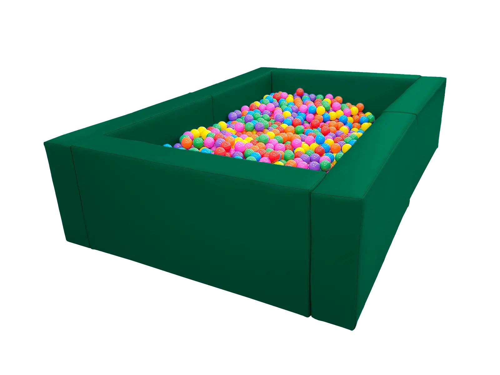 Wooden Frame Ball Pit  – 2 × 3 m, Height: 45 cm – Cordura, incl. balls