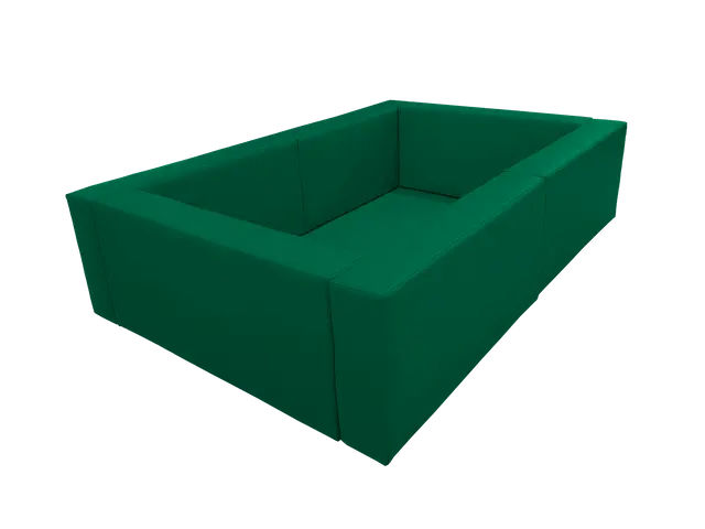 Wooden Frame Ball Pit  – 2 × 3 m, Height: 45 cm – Cordura, incl. balls