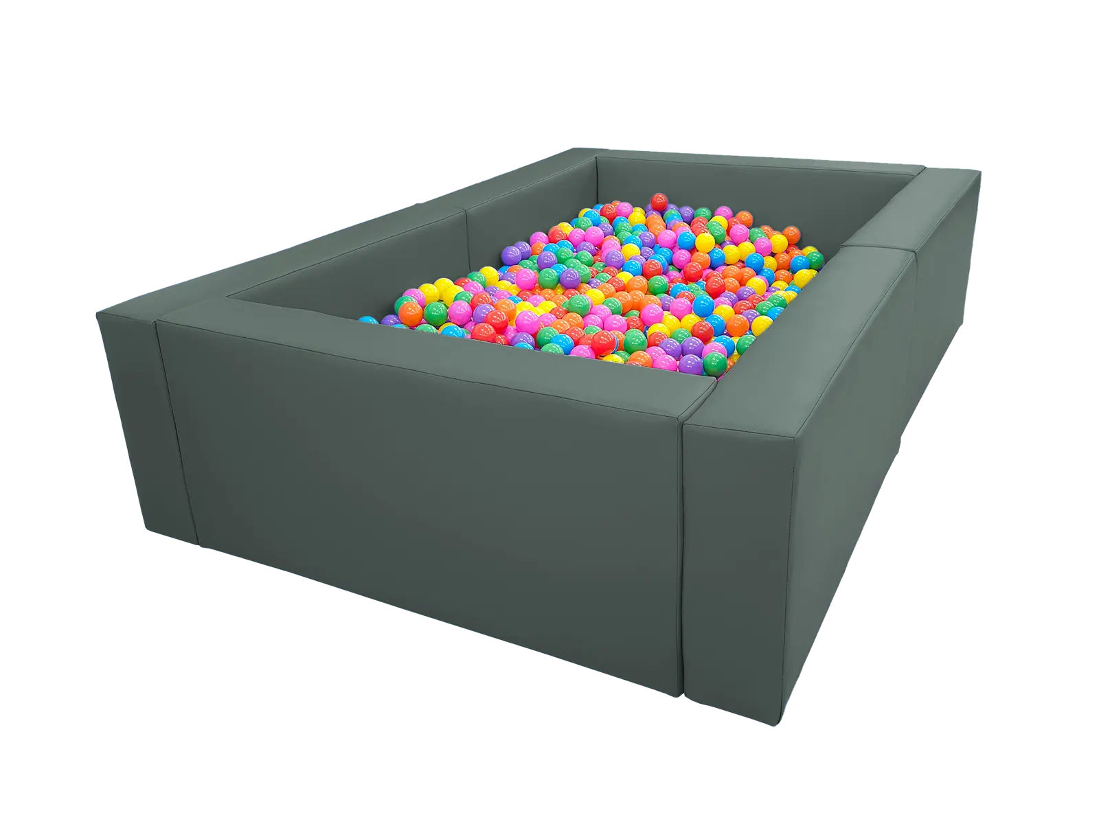Wooden Frame Ball Pit  – 3 × 3 m, Height: 60 cm – Cordura incl. balls