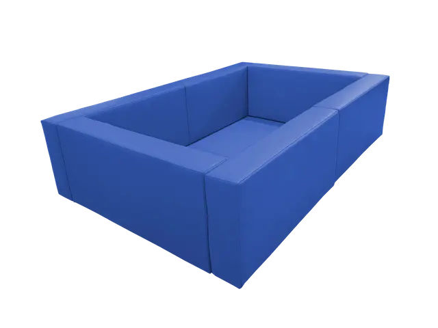 Wooden Frame Ball Pit  – 3 × 3 m, Height: 45 cm – Cordura, incl. balls