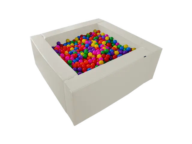 Square Ball Pit – 1,5x1,5 m, Height: 60 cm incl. balls