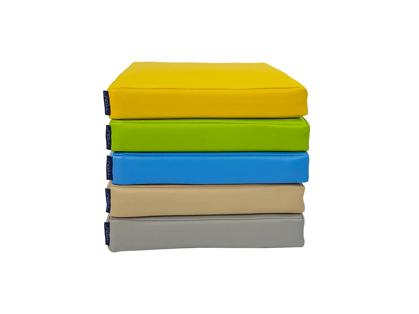 Set of Foam Seating Cushions - Square Cushions 40x40x5 cm - 5 pcs.