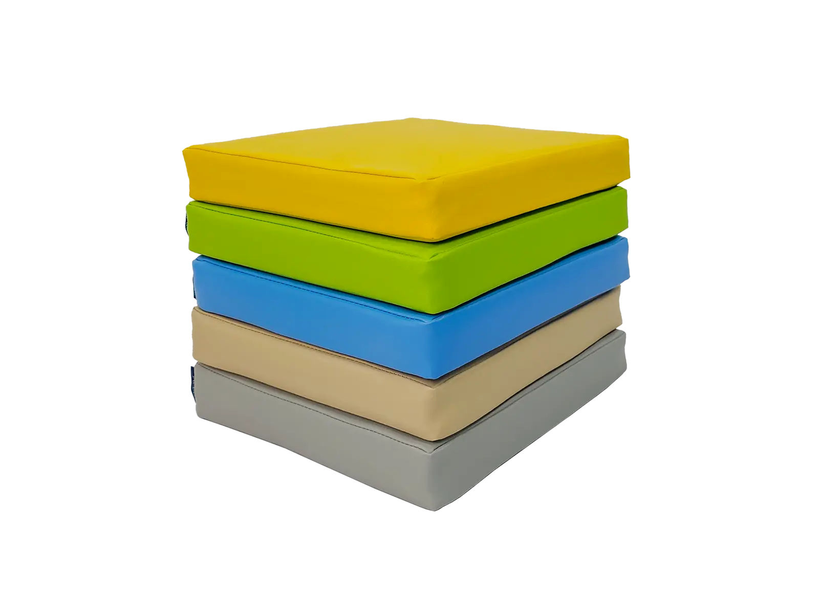 Set of Foam Seating Cushions - Square Cushions 40x40x5 cm - 5 pcs.