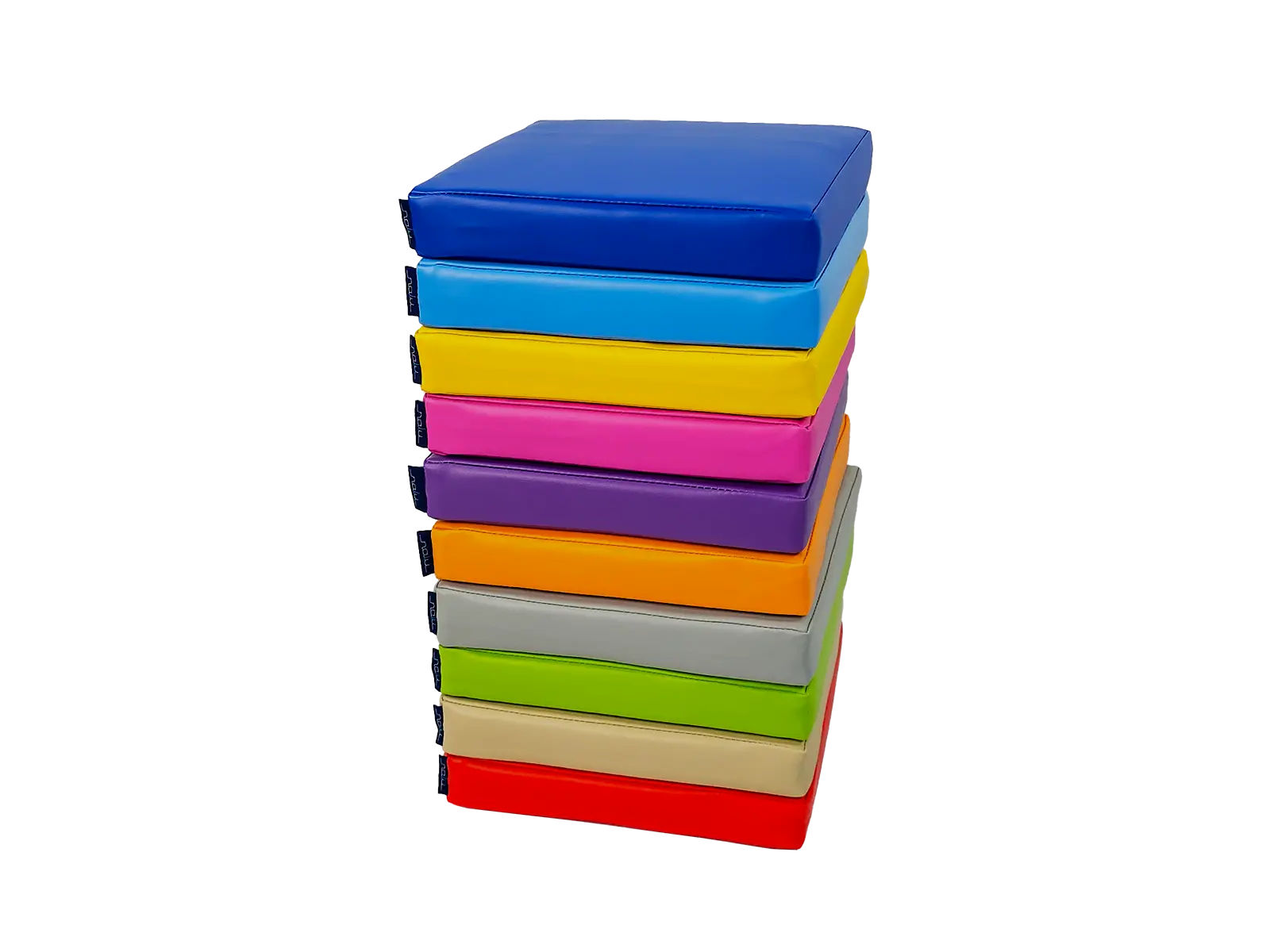 Set of Foam Seating Cushions - Square Cushions 40x40x5 cm - 10 pcs.