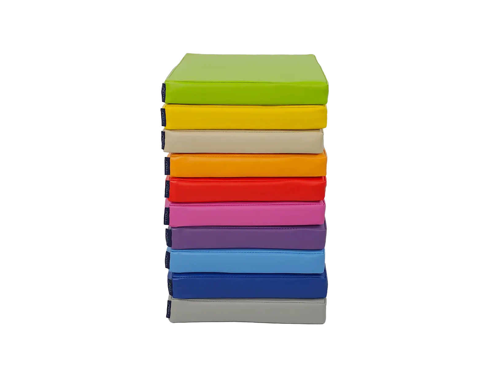 Set of Foam Seating Cushions - Square Cushions 40x40x5 cm - 10 pcs.