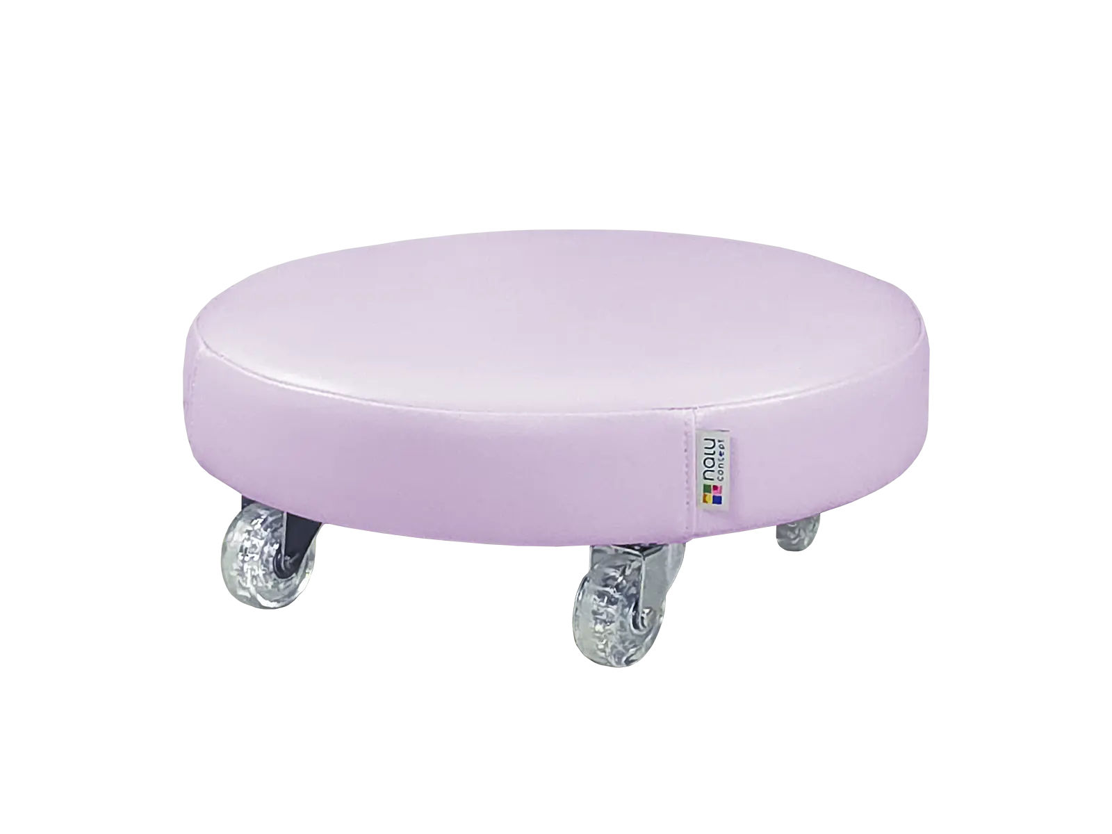 Soft ride-on with wheels - round