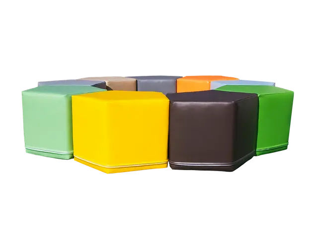 Pentagon Pouf Set - 9 pc.