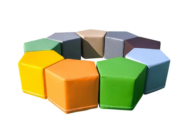 Pentagon Pouf Set - 9 pc.