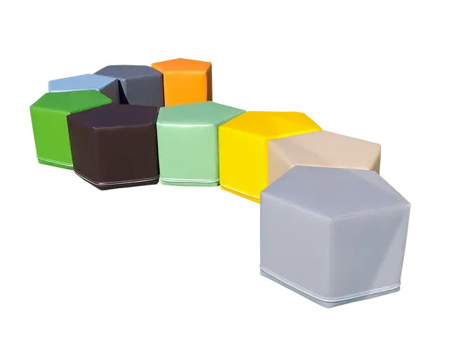 Pentagon Pouf Set - 9 pc.