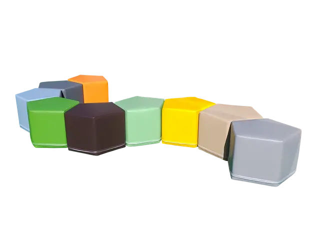 Pentagon Pouf Set - 9 pc.
