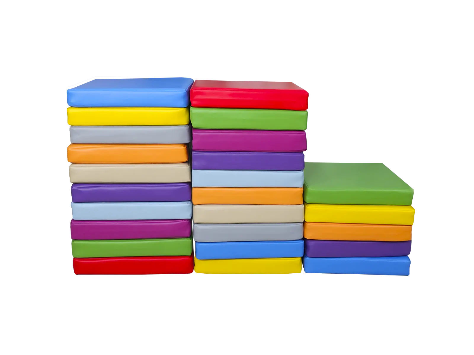 Set of Foam Seating Cushions - Square Cushions 30x30x5 cm - 25 pcs.