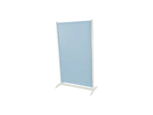 Room Divider – White Wood – High
