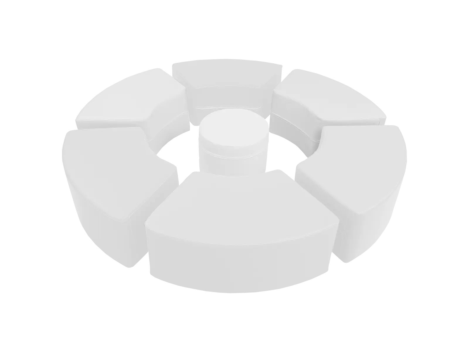 Siedzisko Fala biała  - kształtka rehabilitacyjna