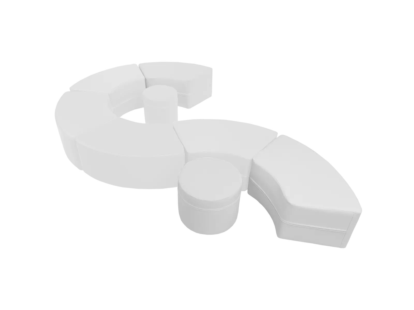 Siedzisko Fala biała  - kształtka rehabilitacyjna