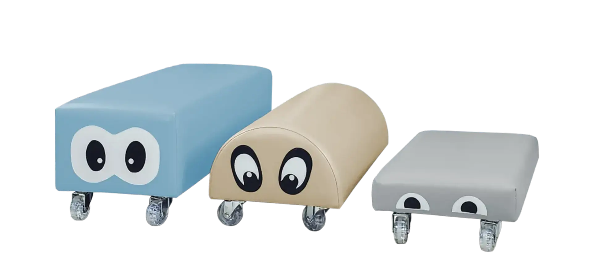 Soft ride-ons with wheels